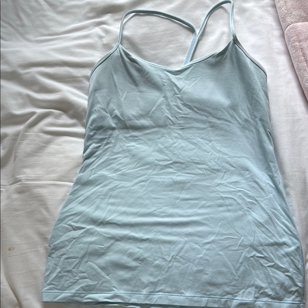 Light Blue Lululemon Women's Tank Top with Pads